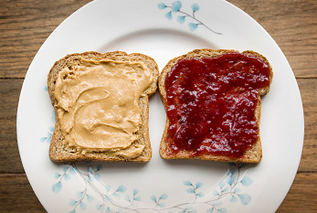 peanut butter jelly bread national cute wholegrain